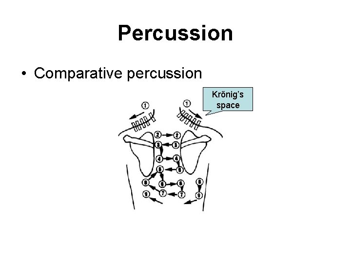 Percussion • Comparative percussion Krőnig’s space 