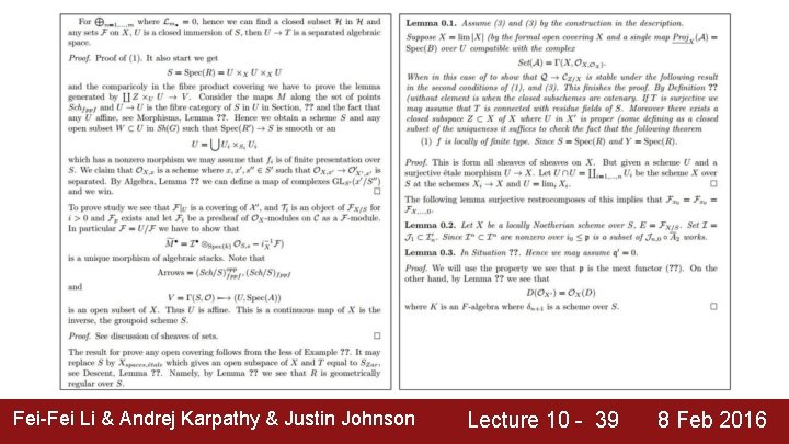 Fei-Fei Li & Andrej Karpathy & Justin Johnson Lecture 10 - 39 8 Feb