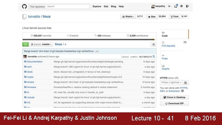 Fei-Fei Li & Andrej Karpathy & Justin Johnson Lecture 10 - 41 8 Feb