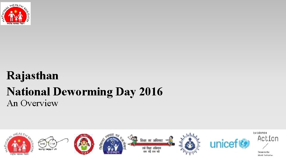 Rajasthan National Deworming Day 2016 An Overview 1 