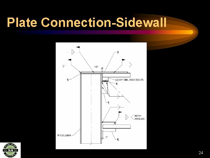 Plate Connection-Sidewall 24 