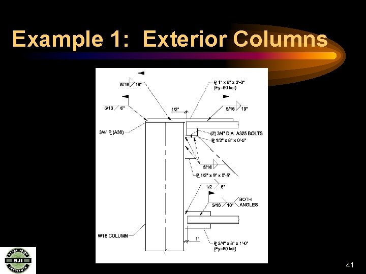 Example 1: Exterior Columns 41 