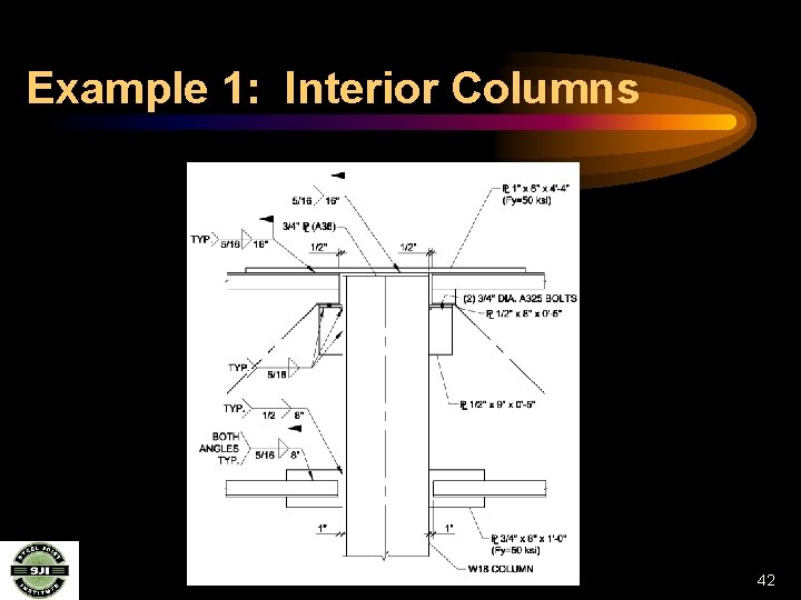 Example 1: Interior Columns 42 