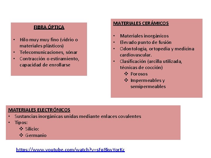 FIBRA ÓPTICA • Hilo muy fino (vidrio o materiales plásticos) • Telecomunicaciones, sónar • FIBRA ÓPTICA • Hilo muy fino (vidrio o materiales plásticos) • Telecomunicaciones, sónar •