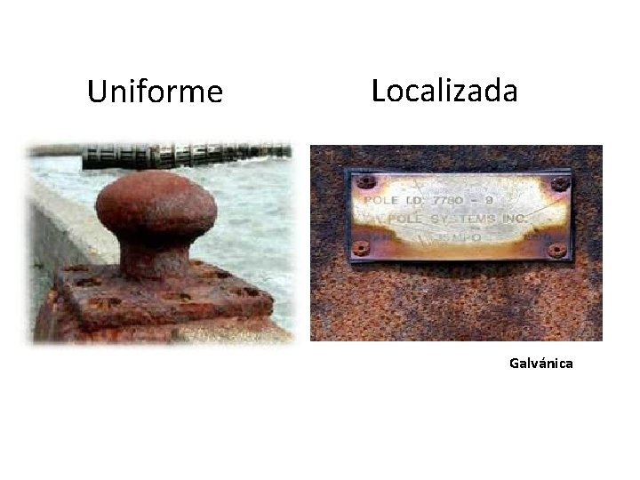 Uniforme Localizada Galvánica Uniforme Localizada Galvánica