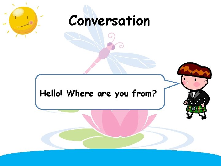 Conversation Hello! Where are you from? 