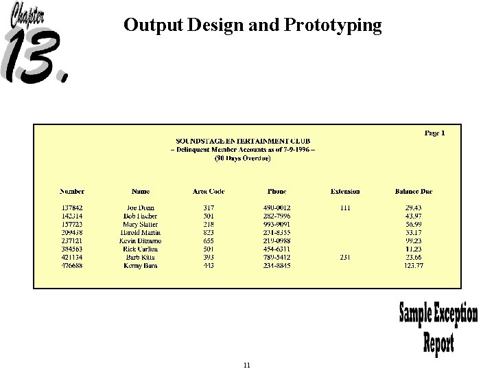 Output Design and Prototyping 11 