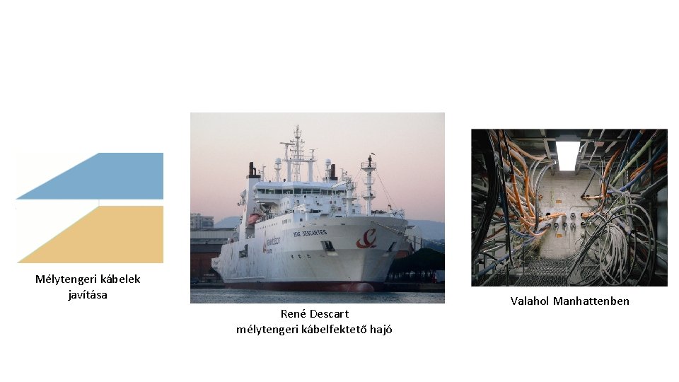 Mélytengeri kábelek javítása René Descart mélytengeri kábelfektető hajó Valahol Manhattenben 