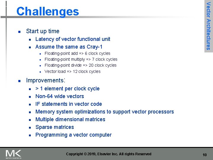 n Start up time n n Latency of vector functional unit Assume the same