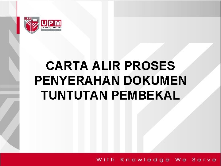 CARTA ALIR PROSES PENYERAHAN DOKUMEN TUNTUTAN PEMBEKAL 