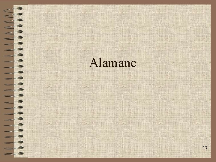 Alamanc 13 Alamanc 13