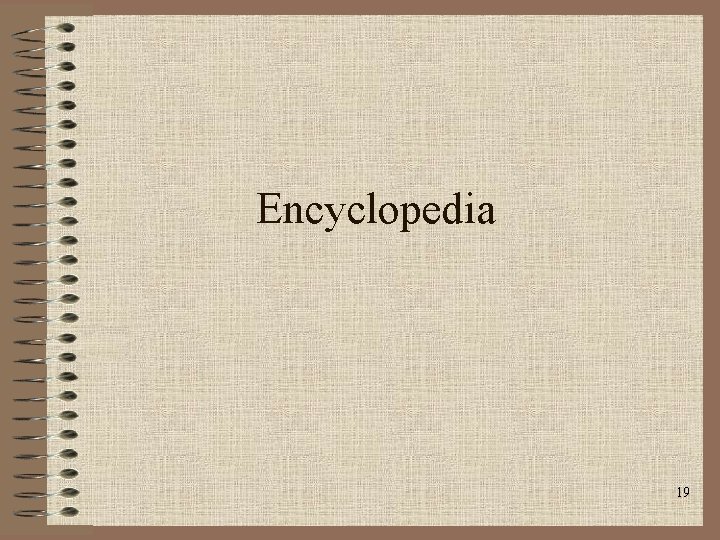 Encyclopedia 19 Encyclopedia 19