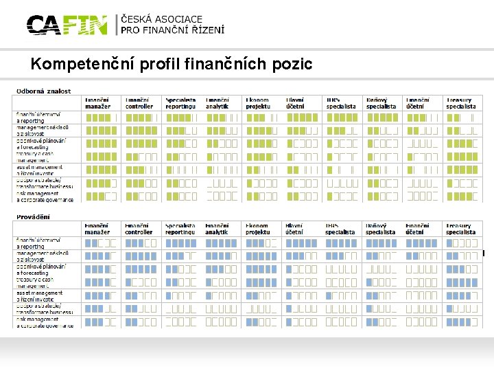 Kompetenční profil finančních pozic 