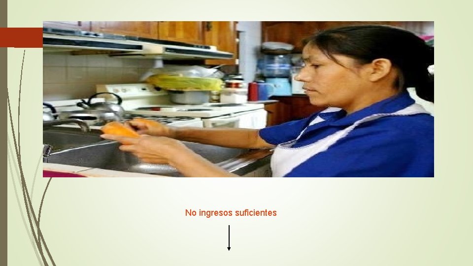 No ingresos suficientes 