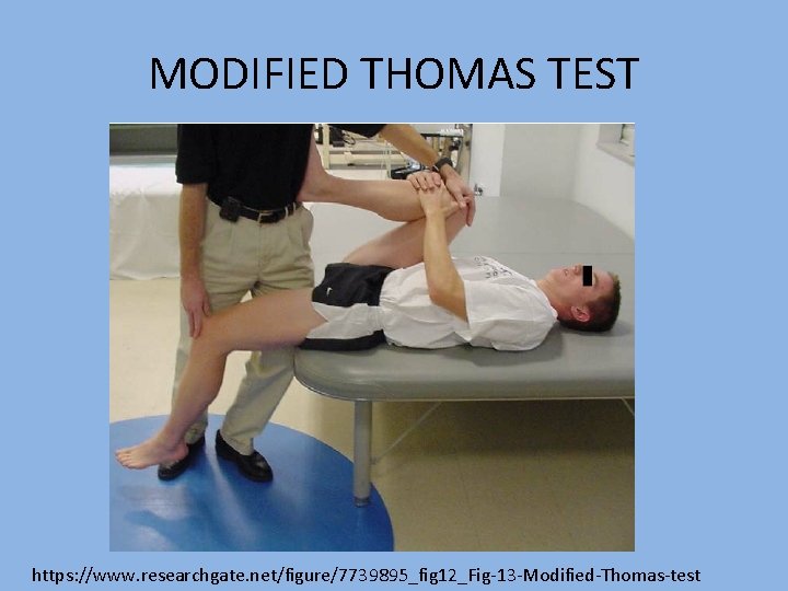 MODIFIED THOMAS TEST https: //www. researchgate. net/figure/7739895_fig 12_Fig-13 -Modified-Thomas-test 