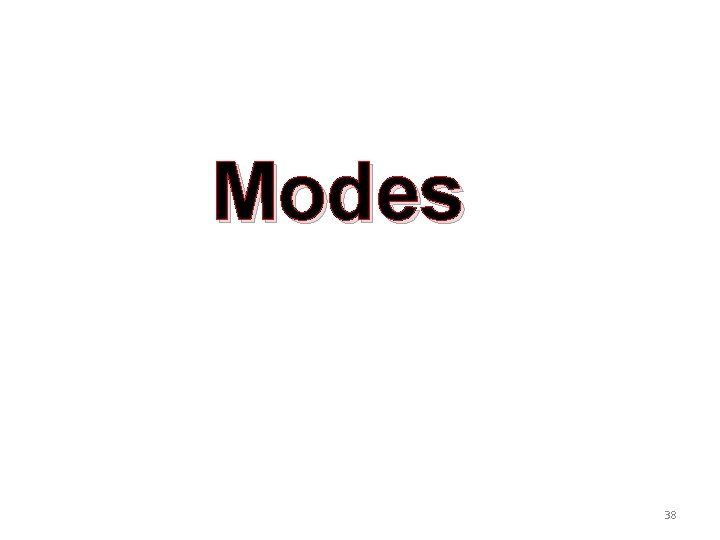 Modes 38 