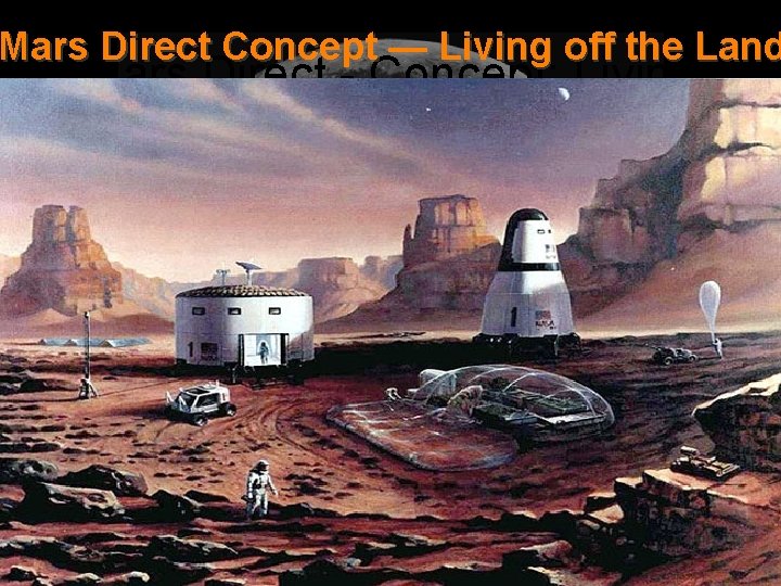 Mars Direct Concept — Living off the Land Mars Direct - Concept: Living off