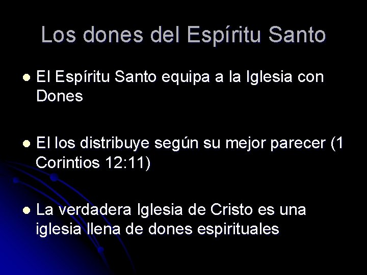 Los dones del Espíritu Santo l El Espíritu Santo equipa a la Iglesia con