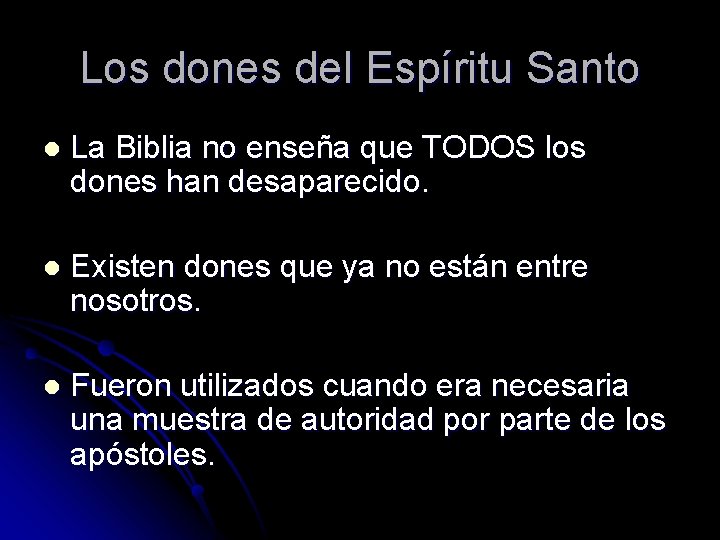 Los dones del Espíritu Santo l La Biblia no enseña que TODOS los dones