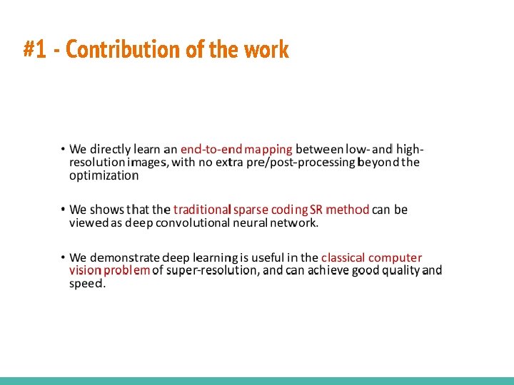 #1 - Contribution of the work 