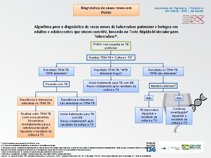 Diagnóstico de casos novos em PVHIV Algoritmo para o diagnóstico de casos novos de Diagnóstico de casos novos em PVHIV Algoritmo para o diagnóstico de casos novos de