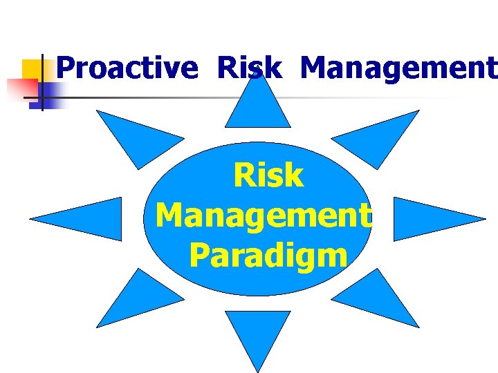 Proactive Risk Management Paradigm 