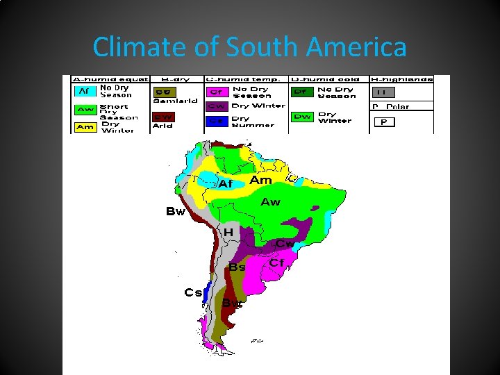 Climate of South America 