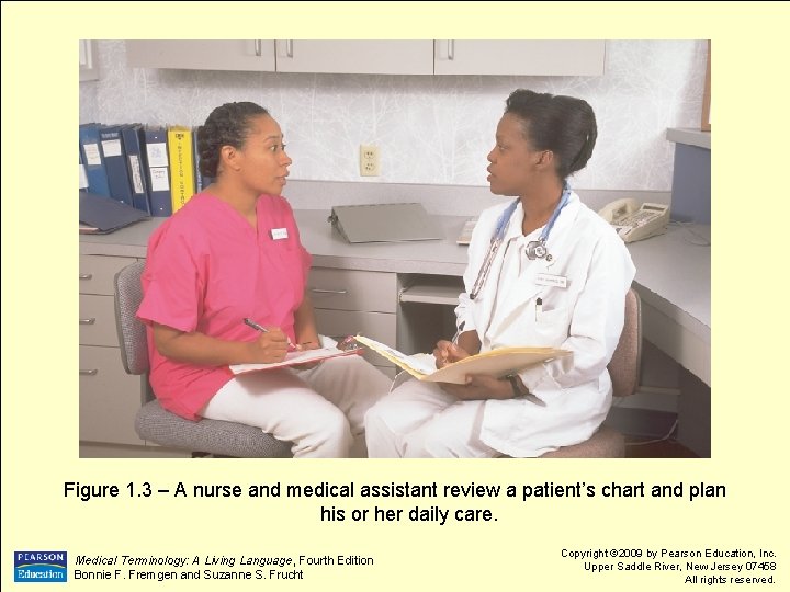 Figure 1. 3 – A nurse and medical assistant review a patient’s chart and