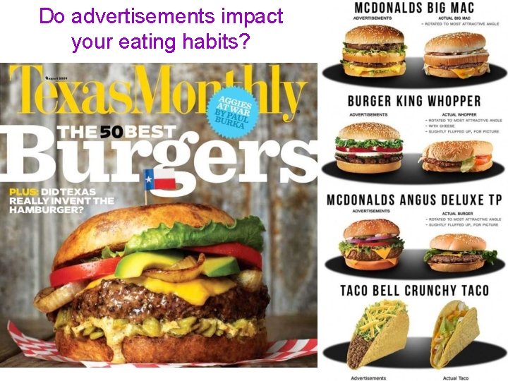 Do advertisements impact your eating habits? 