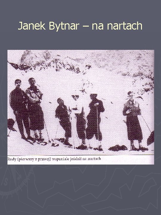 Janek Bytnar – na nartach 