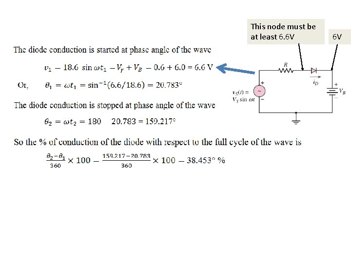 This node must be at least 6. 6 V 6 V 