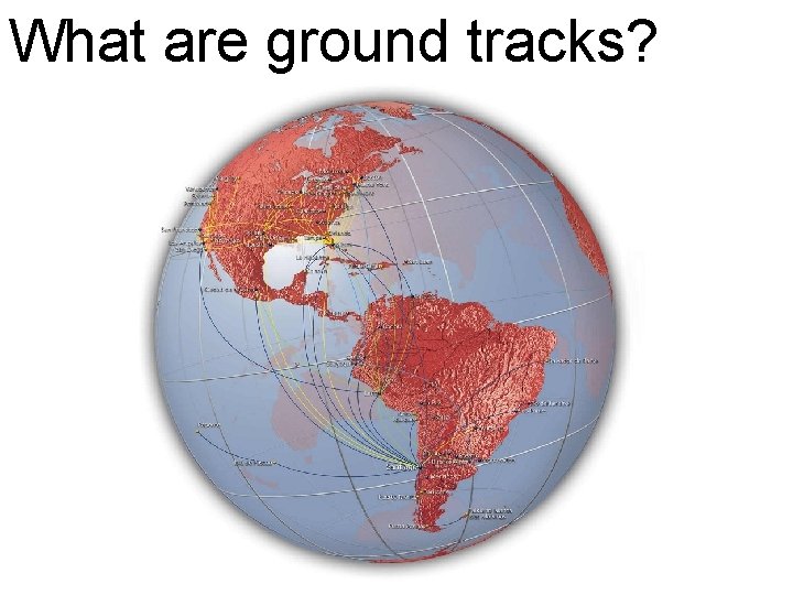 What are ground tracks? 