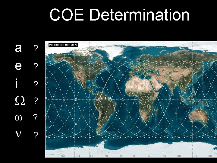 COE Determination a e i ? ? ? 