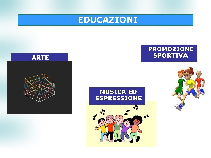 EDUCAZIONI PROMOZIONE SPORTIVA ARTE MUSICA ED ESPRESSIONE 