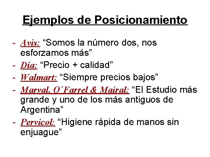 Ejemplos de Posicionamiento - Avis: “Somos la número dos, nos esforzamos más” - Día: