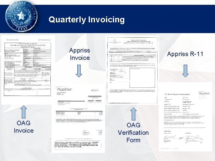 Quarterly Invoicing Appriss Invoice OAG Invoice Appriss R-11 OAG Verification Form 