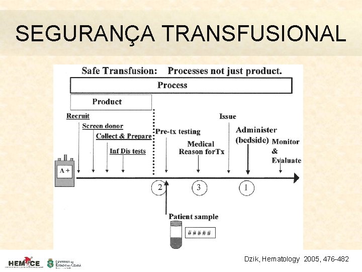 SEGURANÇA TRANSFUSIONAL Dzik, Hematology 2005, 476 -482 