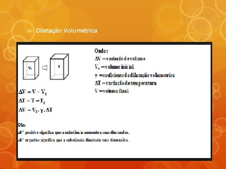  Dilatação Volumétrica 