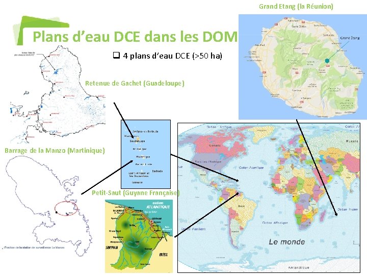 Grand Etang (la Réunion) Plans d’eau DCE dans les DOM q 4 plans d’eau