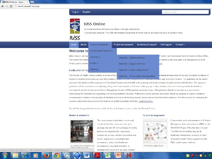 An initiative of the Department of Health supported by CSIR IUSS Guidelines, Norms and An initiative of the Department of Health supported by CSIR IUSS Guidelines, Norms and