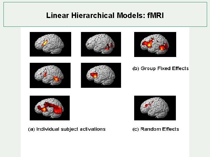 Linear Hierarchical Models: f. MRI 