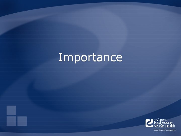 Importance Importance