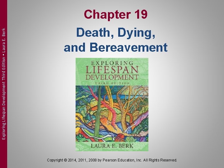Exploring Lifespan Development Third Edition Laura E. Berk Chapter 19 Death, Dying, and Bereavement