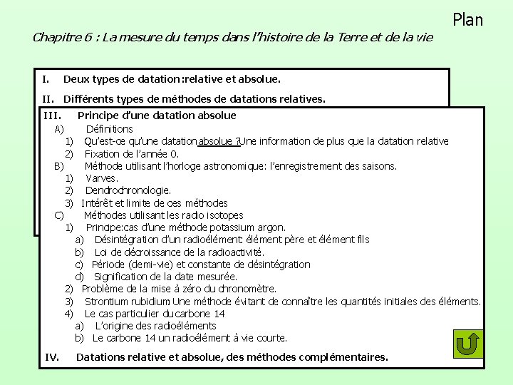 Chapitre 6 : La mesure du temps dans l’histoire de la Terre et de