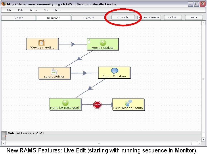 New RAMS Features: Live Edit (starting with running sequence in Monitor) New RAMS Features: Live Edit (starting with running sequence in Monitor)