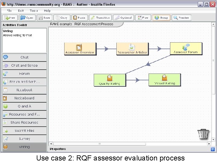 Use case 2: RQF assessor evaluation process Use case 2: RQF assessor evaluation process