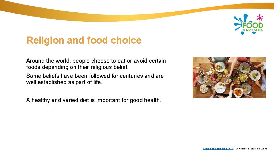 Religion and food choice Around the world, people choose to eat or avoid certain