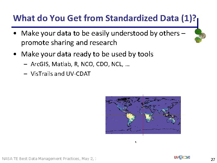 What do You Get from Standardized Data (1)? • Make your data to be What do You Get from Standardized Data (1)? • Make your data to be