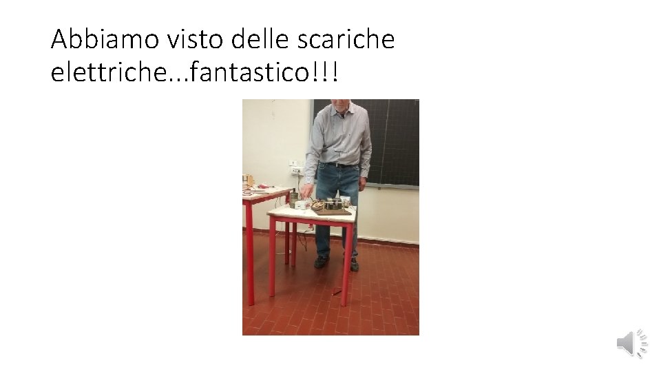 Abbiamo visto delle scariche elettriche. . . fantastico!!! 