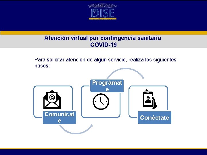 Atención virtual por contingencia sanitaria COVID-19 Para solicitar atención de algún servicio, realiza los